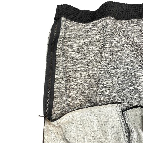 Leifsdottir Pencil Skirt Womens Medium Gray Side Zipper Elastic Waist Pull On - Picture 8 of 12